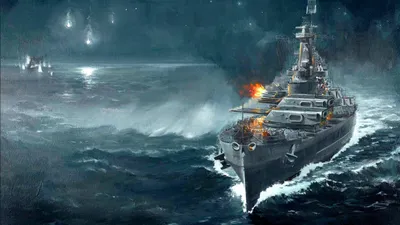 Фото World Of Warship USS CHESTER Аниме Корабли компьютерная игра