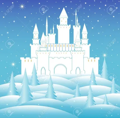 Замок снежной королевы картинки обои