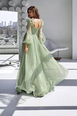 Нарядное шелковое зеленое платье в пол большого размера. Купить в Киеве •  Интернет-магазин Onlady