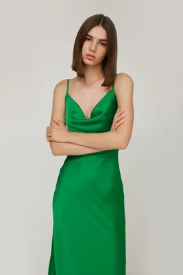 Зеленое платье рубашка (арт. ml 06/4) | ML Ladies Collection (с)