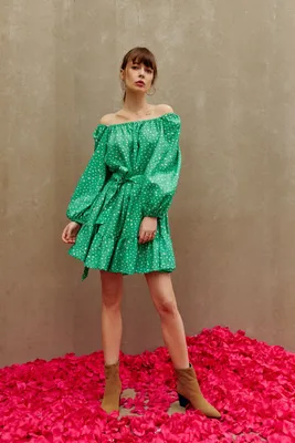Зеленое платье летнее — 36051