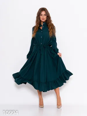 Красивое модное замшевое платье длины миди, интересное женское зеленое  платье с длинным рукавом, 50,52. (ID#1361965490), цена: 920 ₴, купить на  Prom.ua