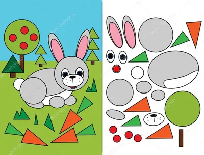 Иллюстрация 3 из 20 для Аппликация из геометрических фигур - Елена Крош |  Лабиринт - игрушки. Источник: Лабиринт