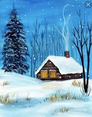 Рисунок Зима Для Детей (45 Фото)