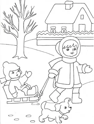 Легкие рисунки зимние для детей (50 фото) » Рисунки для срисовки и не только