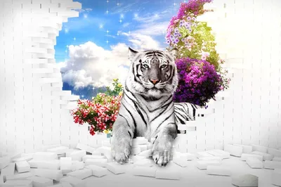 Обои 3D тигры на телефон: скачивайте в формате WebP