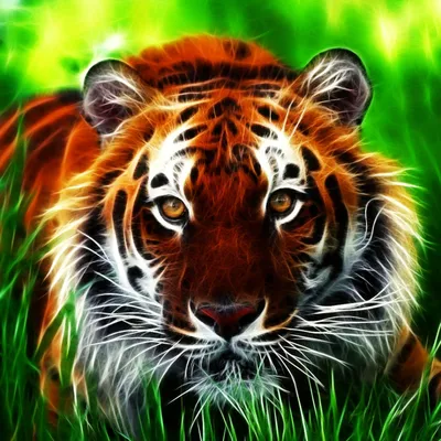 3D тигры: высококачественные фото для обоев на iPhone