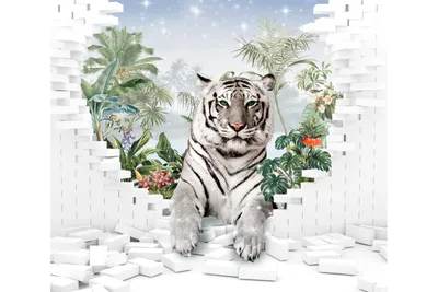 3D тигры: бесплатные обои в хорошем качестве
