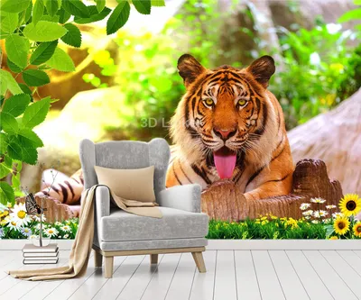 3D тигры: обои для Android в высоком разрешении