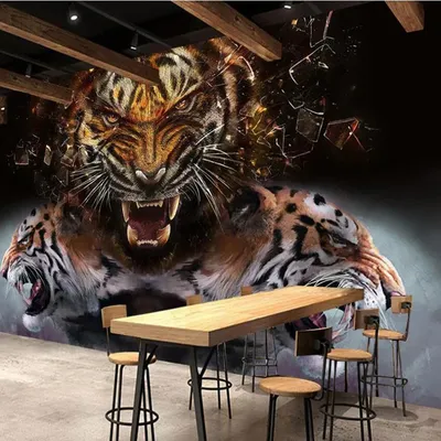 3D тигры: фоны для телефона в формате PNG