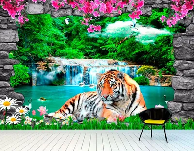 Обои 3D тигры в высоком разрешении: выберите формат (JPG, PNG)