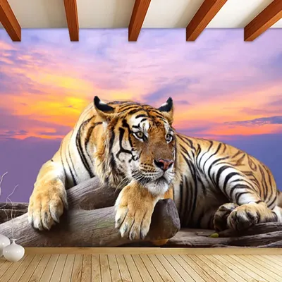3D тигры: обои на телефон в хорошем качестве