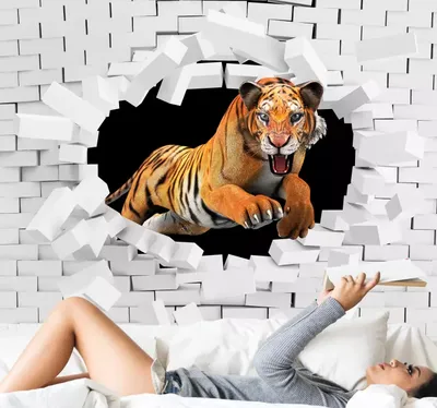 Фото 3D тигры для обоев: скачивайте в любом формате