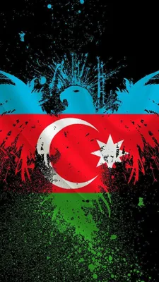 Фотография Азербайджан флаг: обои для iPhone в jpg формате