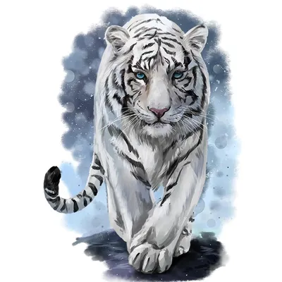 Скачать бесплатно фото белого тигра в формате png
