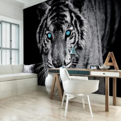 Белый тигр - фоновые изображения для рабочего стола