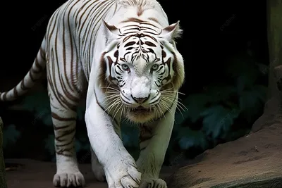 Скачать бесплатно обои с изображением белого тигра