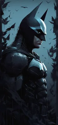 DC Batman Dark Blue Wallpapers — Обои Бэтмен на iPhone