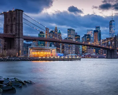 Скачать обои Бруклинский мост бесплатно на iphone