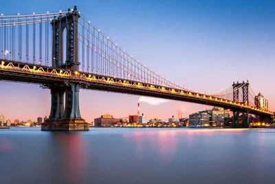 Величественный Бруклинский мост - фото для рабочего стола