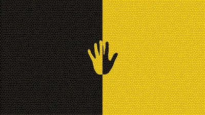 Черно желтые обои - стильный фон для телефона (jpg)