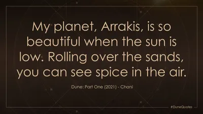 Дюна: Пробуждение на X: \"\"Моя планета Арракис так прекрасна, когда солнце низко. Перекатываясь по песку, вы можете почувствовать пряность в воздухе.» — Чани #DuneQuotes https://t.co/Mlwvs9CIxu» / X
