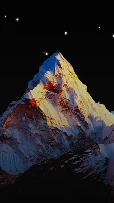 Магия горного величия: обои Эвереста для телефона