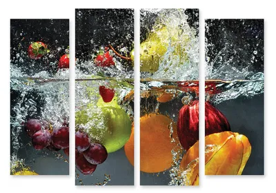 Фон с фруктами в воде: яркие обои для телефона (jpg/png/webp)