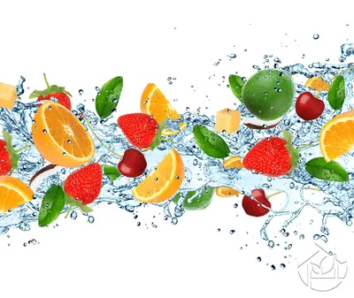 Фон с фруктами в воде: качественные обои для Android (jpg/png/webp)
