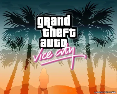 Фото GTA Vice City в стиле ретро для iPhone - png формат