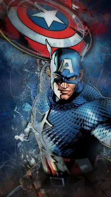 Обои Капитан Америка, Комиксы Marvel, 4K, Арт #18562