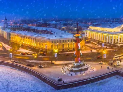 Скачать обои Петербург для iPhone с фоном ночного города