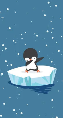 Фото пингвина для телефона в формате png, на любое разрешение