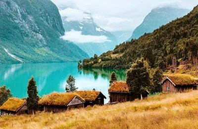 Сочетание природы и современности: обои Скандинавия