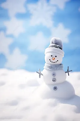 Зимние обои для Android с изображением снеговика: в хорошем качестве