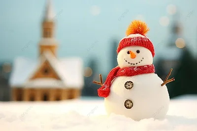 Фото снеговика на обоях для iPhone: jpg формат