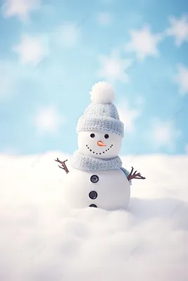 Снеговик в качестве обоев на iPhone: jpg формат