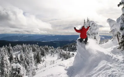 Скачать бесплатные фото сноубордиста на телефон