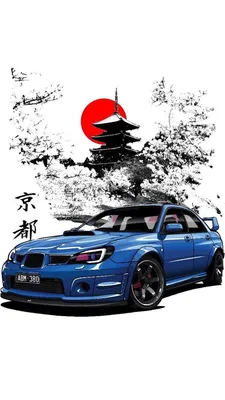 Фон с Subaru Impreza WRX STI в формате jpg