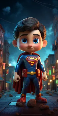 Скачать бесплатно картинку Superman Kid для мобильного телефона - 5388 - MobileSMSPK.net