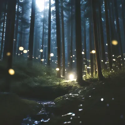 Фоновые изображения Темный лес для Android в png 