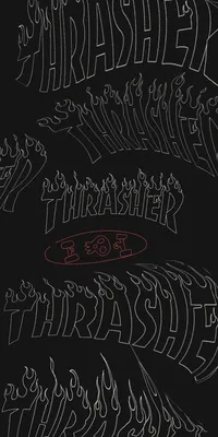 Выбери размер: Thrasher обои на телефон в разных разрешениях