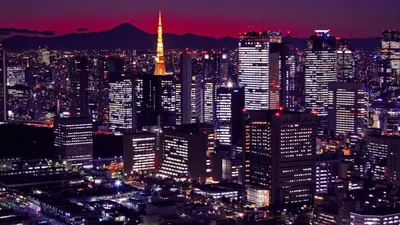 Яркие обои Токио для рабочего стола Windows - скачать бесплатно