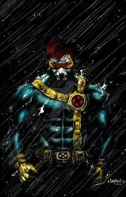 Циклоп, автор Jimbo02Salgado на DeviantArt | Обои из комиксов Marvel, Cyclops marvel, Рисунки Marvel