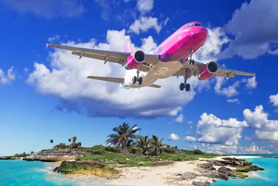 Взлет самолета в PNG: скачивай и создавай яркий фон для телефона!