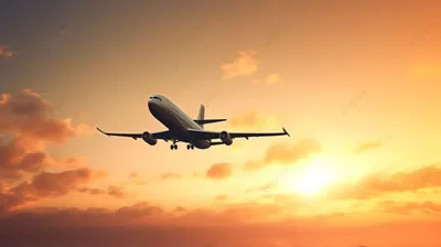 Взлет самолета в PNG: скачай и наслаждайся красотой на экране телефона!