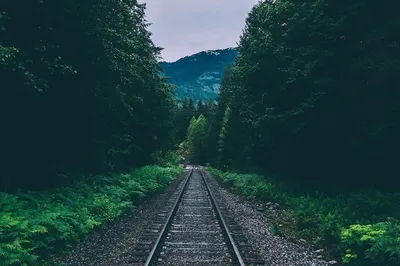 Железная дорога: фоновые обои в формате jpg