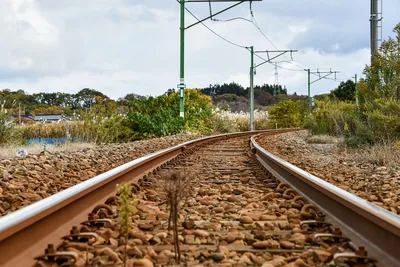 Железная дорога: панорамные обои для телефона