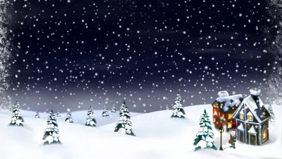 Зимняя ночь: фото для iPhone, Android и Windows (скачать бесплатно)