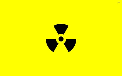 Знак радиации обои